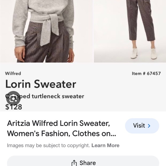 EUC Wilfred Lorin sweater sz XS worn once. - Picture 7 of 9